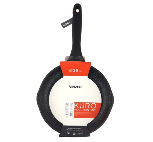 Сковорода без крышки Vinzer 50422 Kuro Induction Line 28см - 3