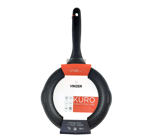 Сковорода без кришки Vinzer 50421 Kuro Induction Line 26 см - 3