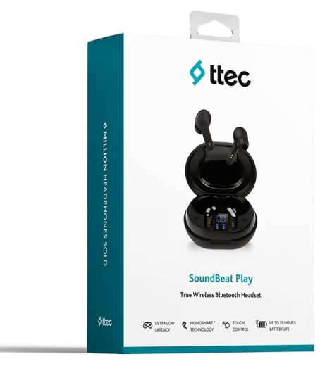 Bluetooth-гарнитура Ttec SoundBeat Play Black (2KM139S) - 6