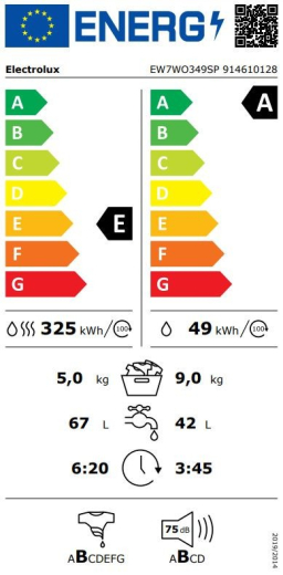 Стирально-сушильная машина автоматическая Electrolux EW7WO349SP - 5