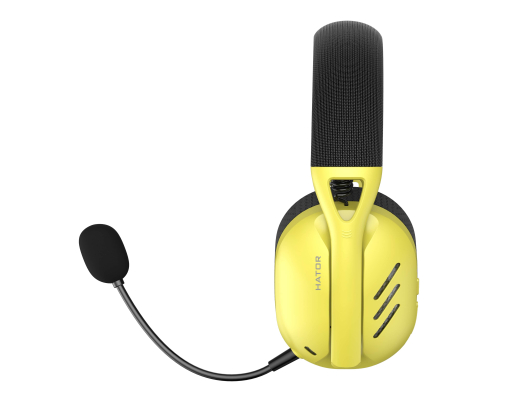 Bluetooth-гарнитура Hator Hyperpunk 2 Wireless Tri-mode Black/Yellow (HTA-857) - 3