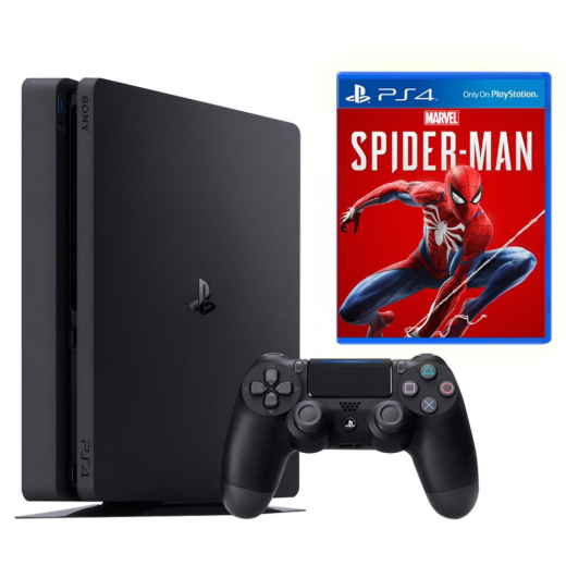 Игровая приставка Sony Playstation 4 Slim (PS4 Slim) 500GB + Spider-Man - 1