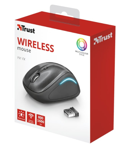 Мышь Trust Yvi FX wireless mouse black (22333) - 6
