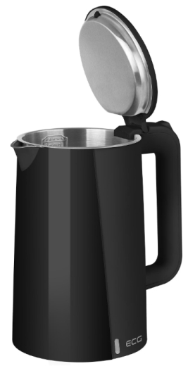 Чайник електричний ECG RK 1702 Safe to Touch Black - 2