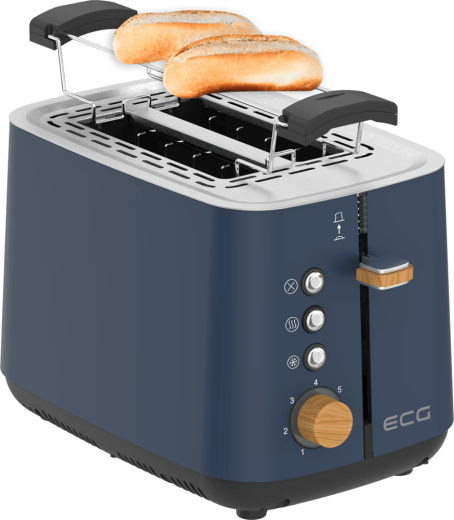 Тостер ECG ST 2768 Timber Petrol - 6