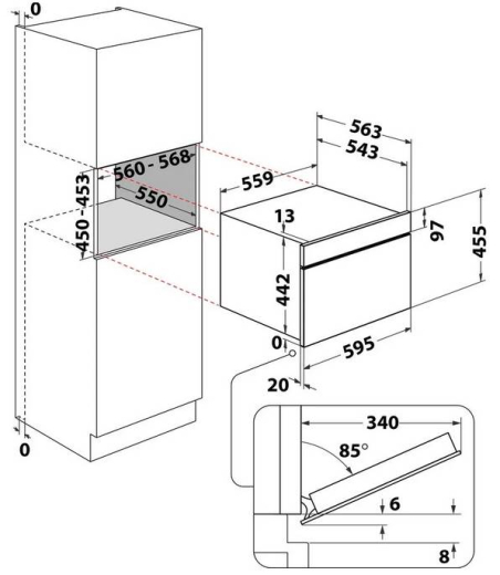 Мікрохвильовка Whirlpool WCW11O7HTSB - 7