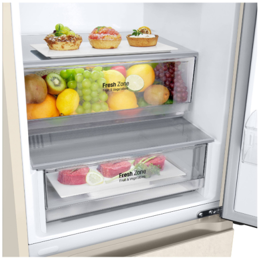 Холодильник з морозильною камерою LG GC-B509FEMW - 5