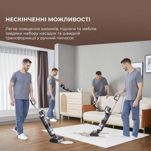 Моющий вертикальный пылесос (2в1) JIMMY HW11 PRO MAX - 3