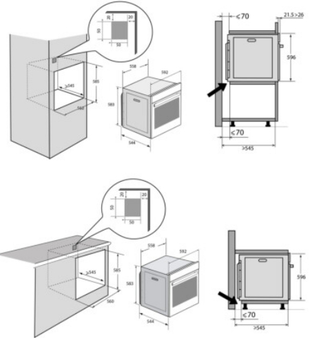 Духовка электрическая Brandt BOH7532BB - 2