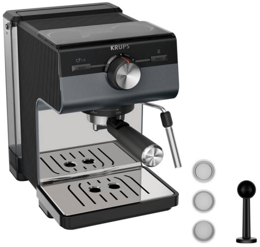 Ріжкова кавоварка еспресо Krups Authentic+ C80 XP384G10 (7112915) - 2