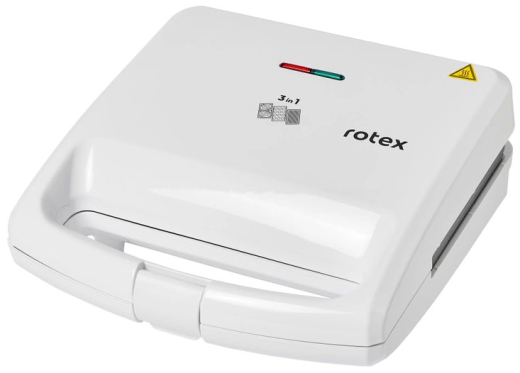 Мультимейкер (Бутербродниця-Вафельниця-Гриль) Rotex RSM220-W - 2