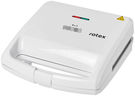 Мультимейкер (бутербродница-вафельница-гриль-орешница-пончики) Rotex RSM225-W - 1