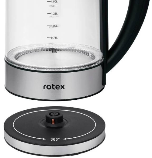 Електрочайник Rotex RKT87-SGS - 5