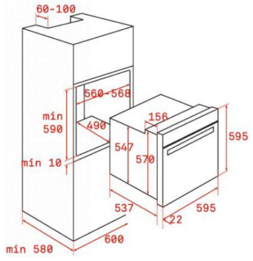 Духовка електрична Teka HLB 8600 ST (111000011) - 3