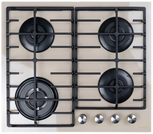 Газовая варочная поверхность VENTOLUX HG640-TA3G CEST (IVORY) - 1