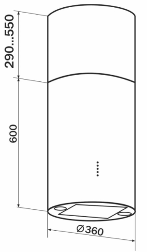 Вытяжка декоративная GRANADO Segovia 3604-1200 Inox - 4
