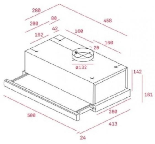 Витяжка телескопічна Teka TL 1 52 (40474400) - 2