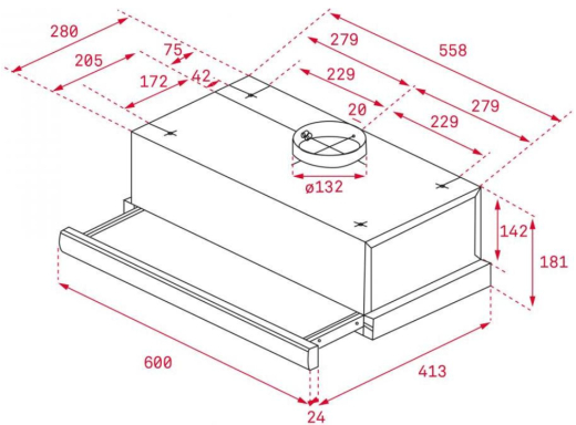 Витяжка телескопічна Teka TL 6310 inox (40474250) - 2