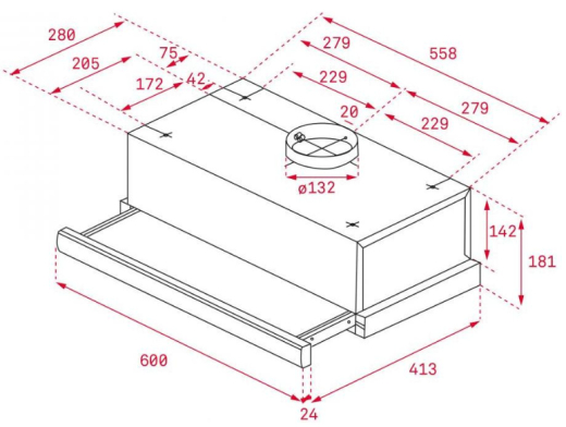 Витяжка телескопічна Teka TL 6310 white (40474251) - 2