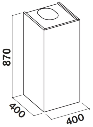 Вытяжка декоративная Falmec MIRA Plus Black 40 (800) (CMFN40.E10P2#EUN490F) - 5