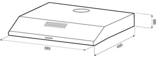 Витяжка пласка Grunhelm GVP 251 I (6933176) - 3