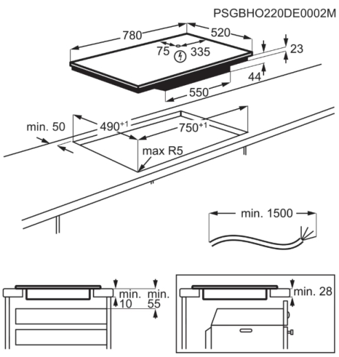 Індукційна варильна поверхня Electrolux EIV83443CT - 4