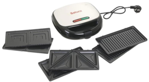 Мультимейкер (бутербродница-вафельница-гриль) Saturn ST-EC1153 - 2