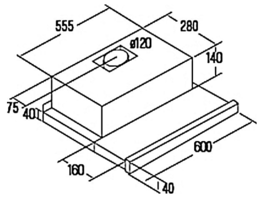 Телескопічна витяжка Cata TFK 6005 X (02034604) - 2