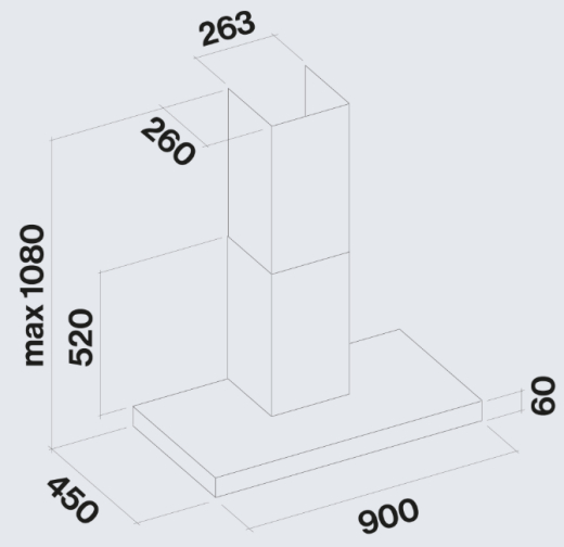 Кухонна витяжка Falmec Mercurio 90 Black 600 (CMUN90.E10P2#ZZZN460F) - 4
