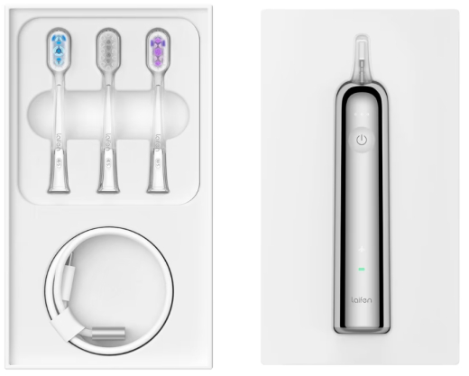 Зубная щетка электрическая Laifen Wave, стальной корпус 1TB91-S-EU-SS-002 - 2