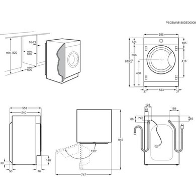 Встраиваемая стирально-сушильная машина ELECTROLUX EW7W368SI - 5