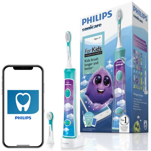 Дитяча звукова зубна щітка PHILIPS Sonicare For Kids HX6322/04 - 10