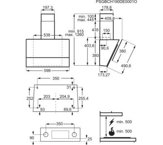 Витяжка похила Electrolux LFV616K - 8