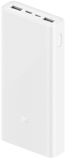 Зовнішній акумулятор Xiaomi Mi Power Bank 3 20000mAh White PLM18ZM - 2