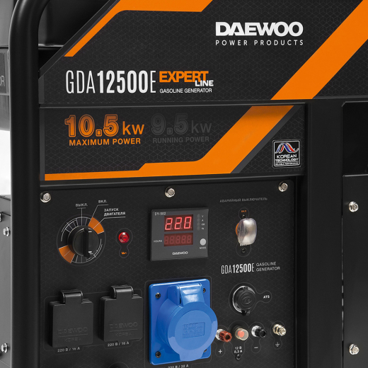Бензиновый генератор Daewoo GDA 12500E - 4