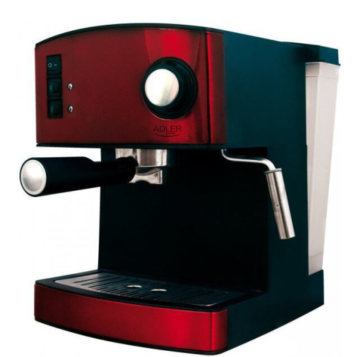 Рожковая кофеварка эспрессо Adler AD 4404 Red - 1