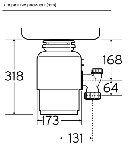 Подрібнювач відходів для кухні IN-SINK-ERATOR MODEL S60 - 2