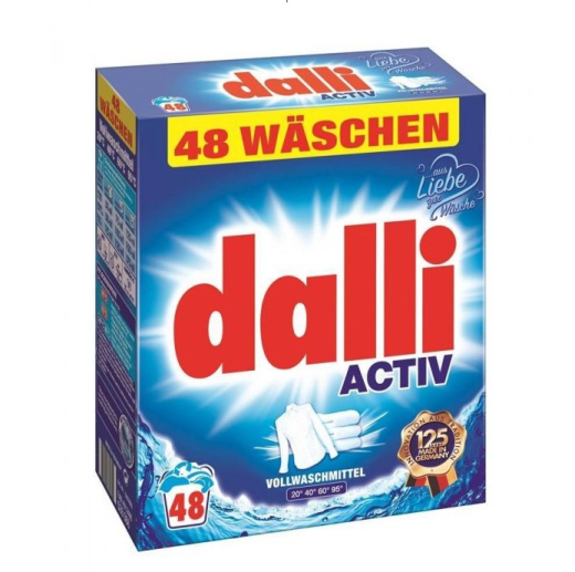 Пральний порошок Dalli Active Vollwaschmittel 3,12 kg 48 прань - 1
