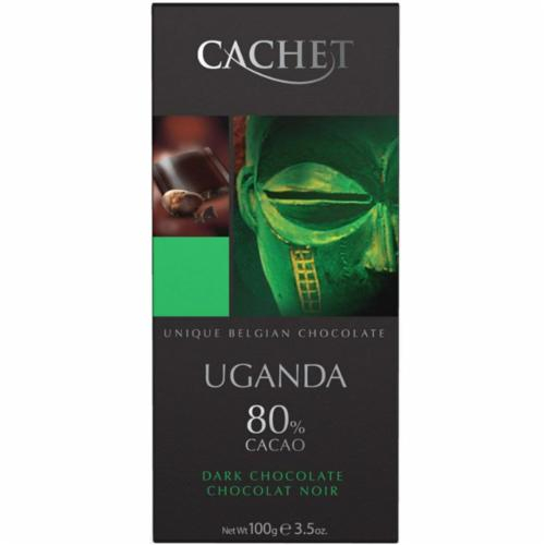 Шоколад черный Cachet Dark Uganda 100g какао 80% - 1
