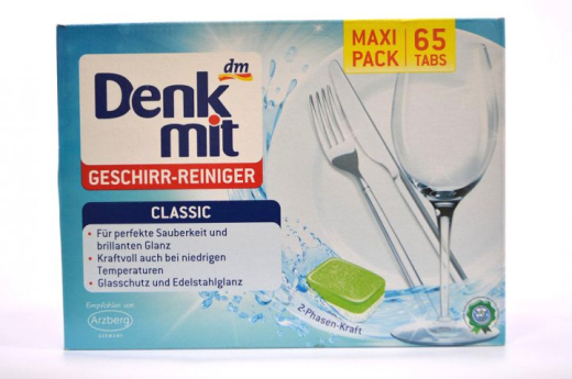 Таблетки для посудомийних машин Denkmit Geschirr-Reiniger Classic 65 tabs - 1