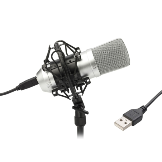 Мікорофон TIE Condenser Mic USB срібний - 1