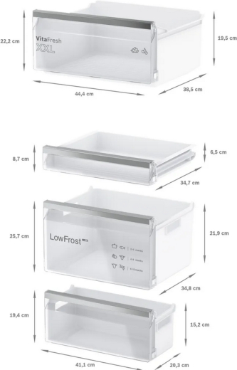 Встраиваемый холодильник с морозильной камерой Bosch KIV86VFE1 - 9