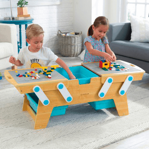 Деревянный игровой стол для конструкторов KidKraft Building Bricks 17512 - 3