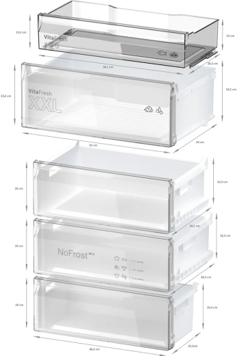 Холодильник з морозильною камерою Bosch KGN492IDF - 4