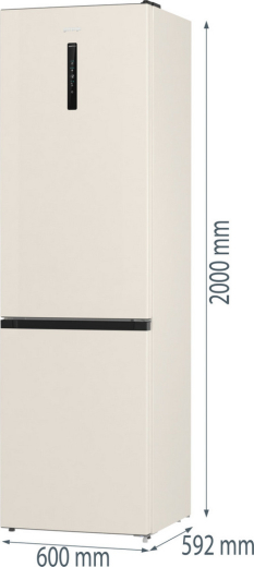 Холодильник з морозильною камерою Gorenje NRK 6202 AC4 - 13