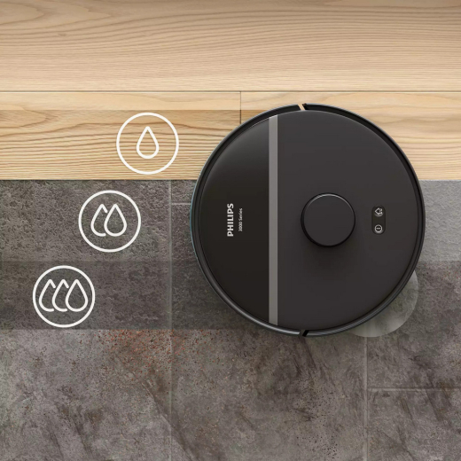 Робот-пилосос з вологим прибиранням Philips HomeRun 3000 Series Aqua XU3000/01 - 4