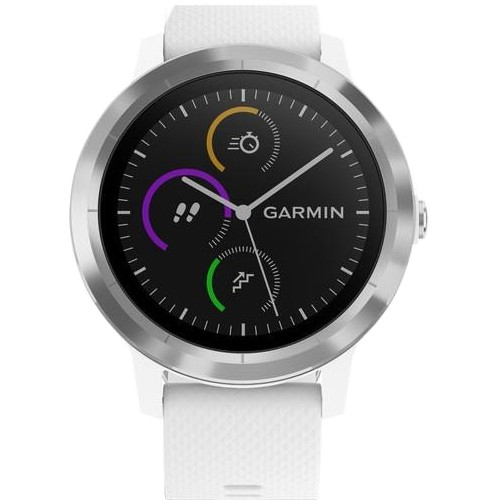 Смарт-часы Garmin Vivoactive 3 White with Stainless Hardware (010-01769-22) - 1
