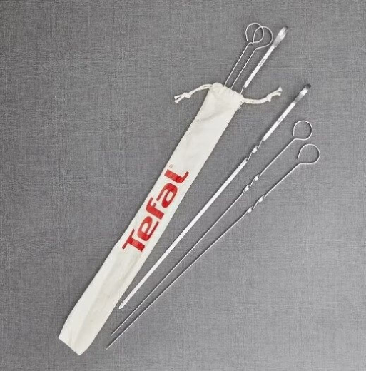 Набор шампуров Tefal сталь, серый, 6 шт (K185S734) - 3