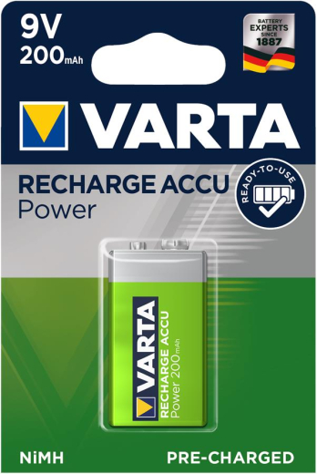 Аккумулятор Varta Krona 200mAh NiMh 1шт POWER ACCU (56722101401) - 1