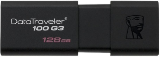 Флешка Kingston 128 GB DT100 G3 Black (DT100G3/128GB) - 1